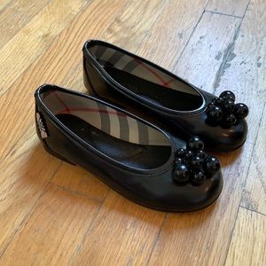 Burberry Leather Beaded Ballet Flats